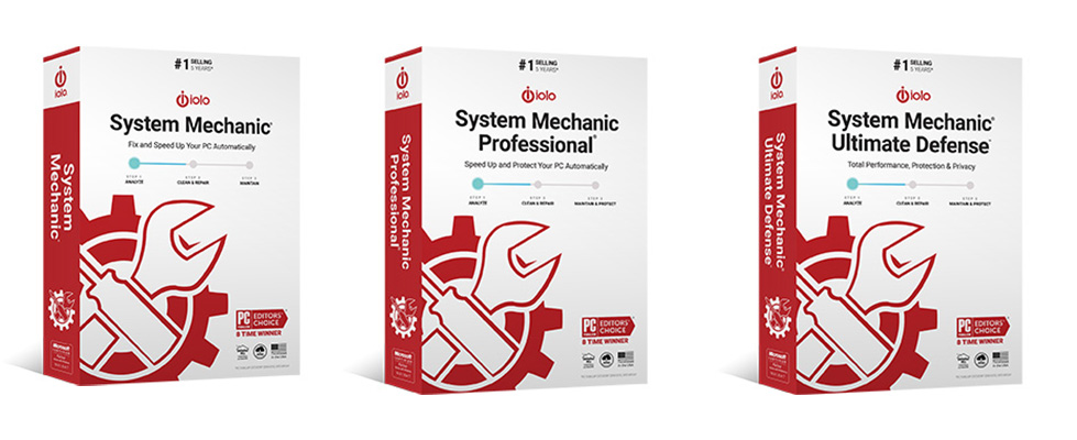 System Mechanic, System Mechanic Pro, System Mechanic Ultimate Defense 
